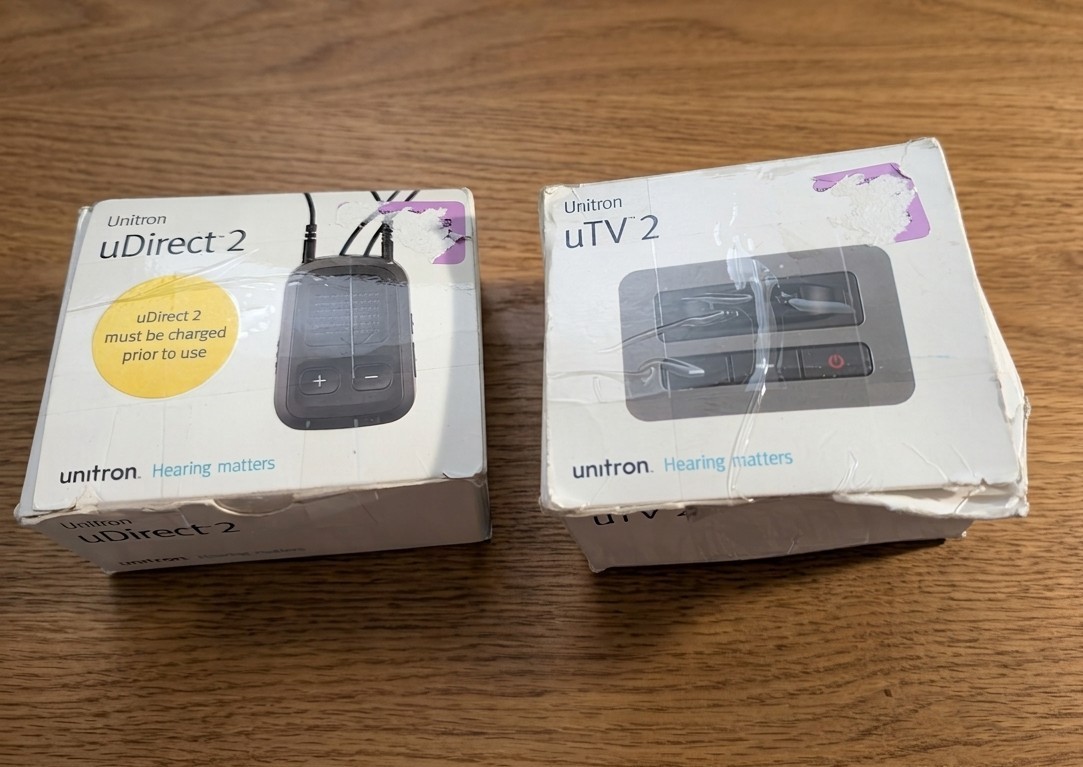Unitron Hearing Streaming Bundle: uDirect 2 Neckloop & uTV 2 Television Tra