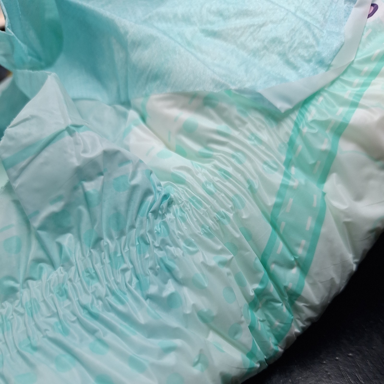 2 PLASTIC BACKED Kiddo Premium Night Size Large Diapers ABDL Pampers Adorrible