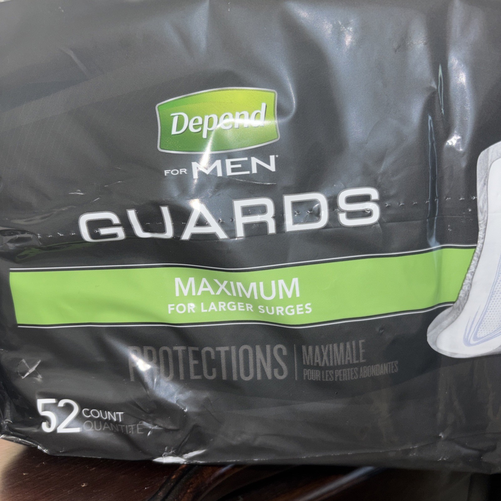 Depend Guards Incontinence Pads for Men, Maximum Absorbency 52 Count