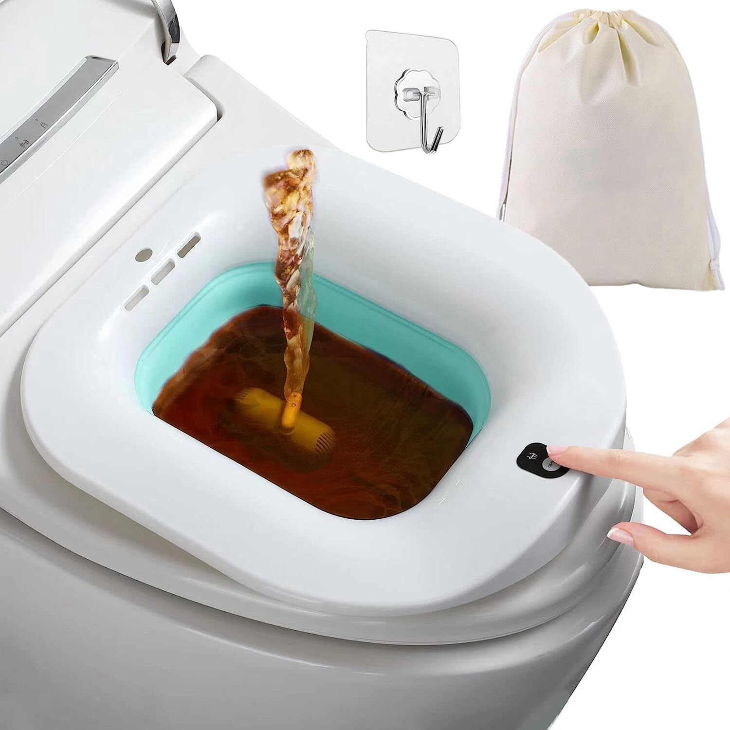 Postpartum Care Basin Sitz Toilet Seat Bidet Basin Battery Toilet Bidet Portable