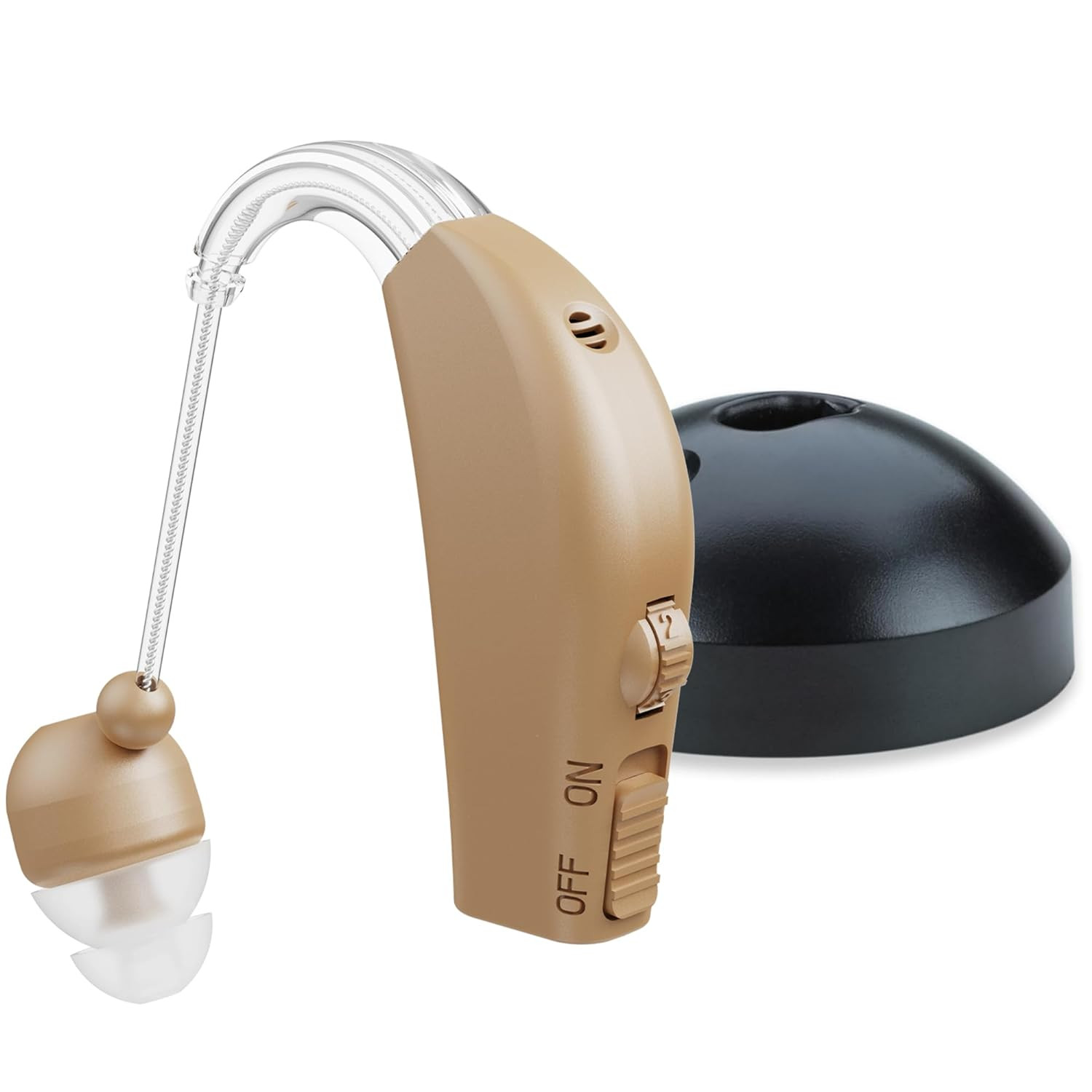 Rechargeable Ear Hearing Amplifier – Sound Amplifier with Rapid Charger – Skin