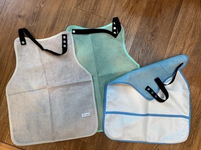 Paw Legend 3 Pack Adult Bibs for Women Men Seniors Bibs for Adults for Elderly E