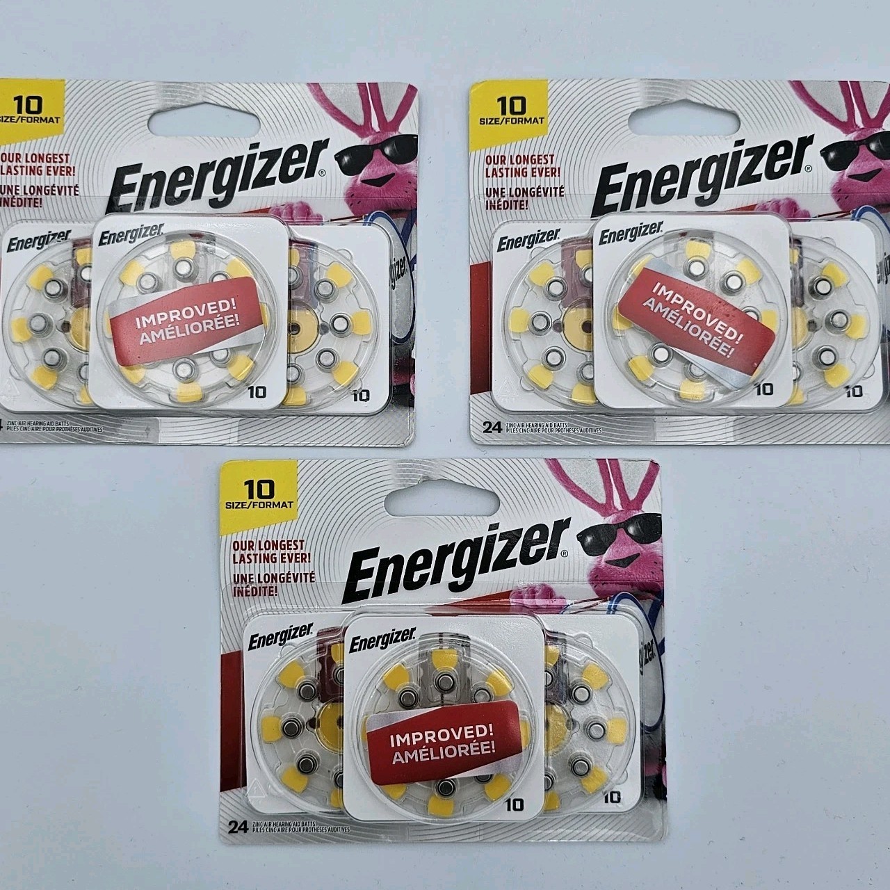 Energizer Size 10 Hearing Aid Batteries AZ10DP-24 | Lot of 3 | Exp 10/26, 6/26
