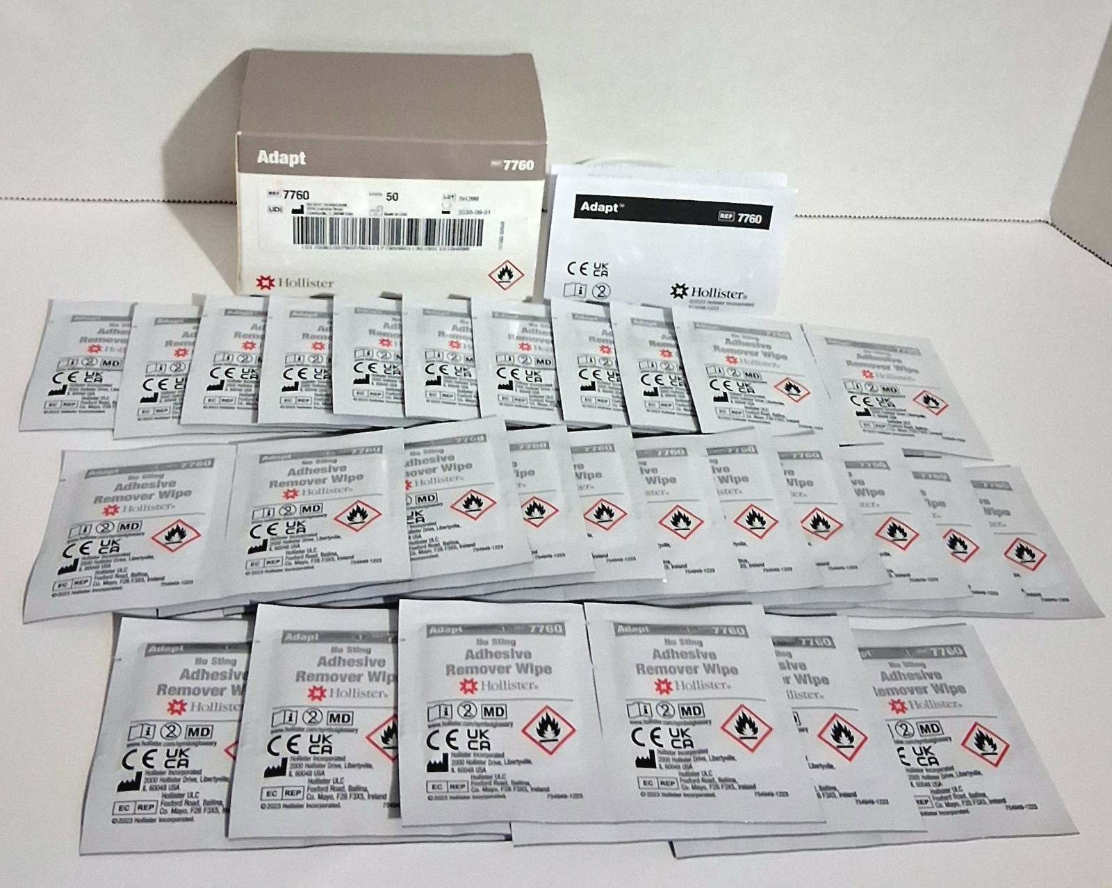 Hollister Lot 18193 Ostomy Bags Pouches Bases 11703 Paste Powder Spray Wipes