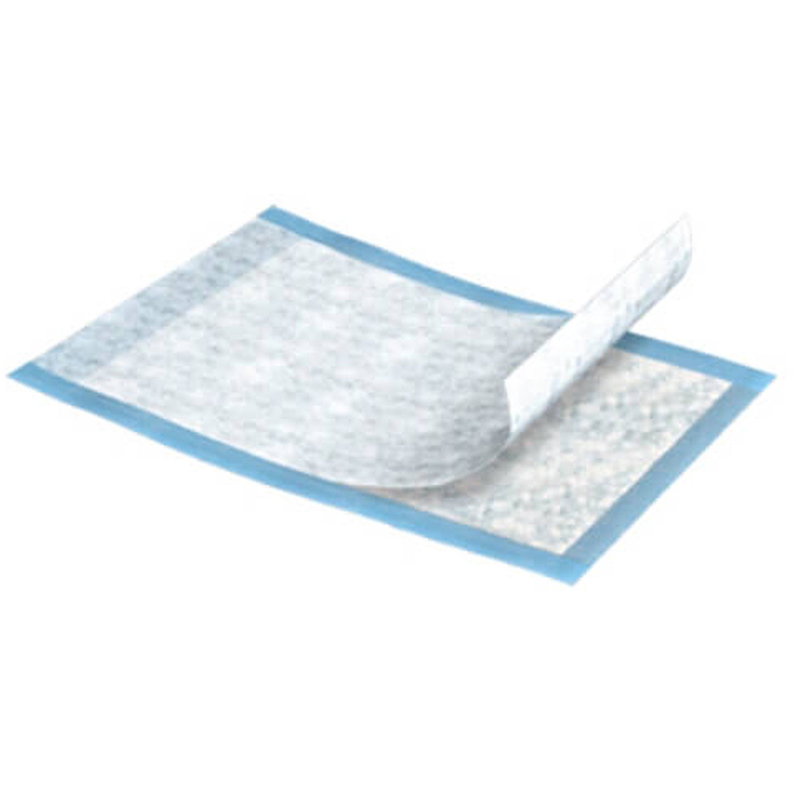 TENA Regular Underpads, Light Absorbency, Blue, Disposable, Latex-Free (CS/12)