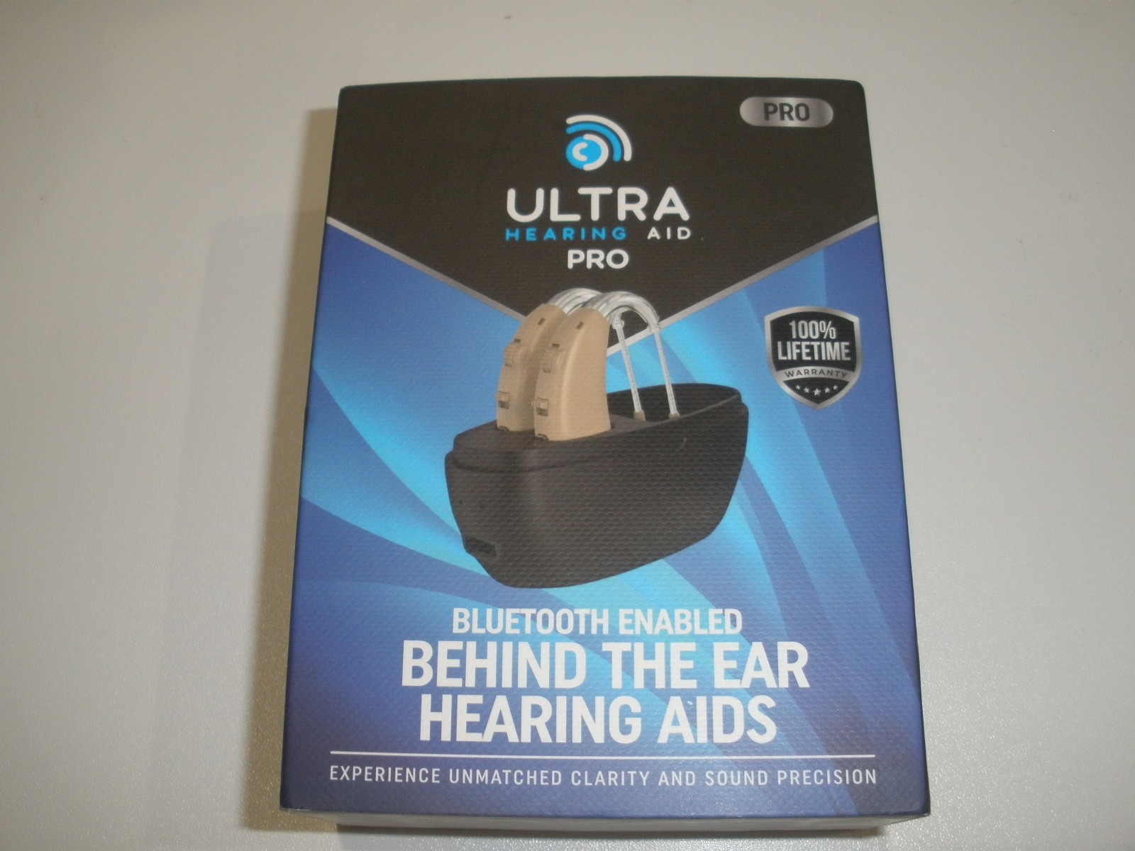 Ultra Pro Hearing Aids Bluetooth Enabled Rechargeable Noise Canceling Pair New