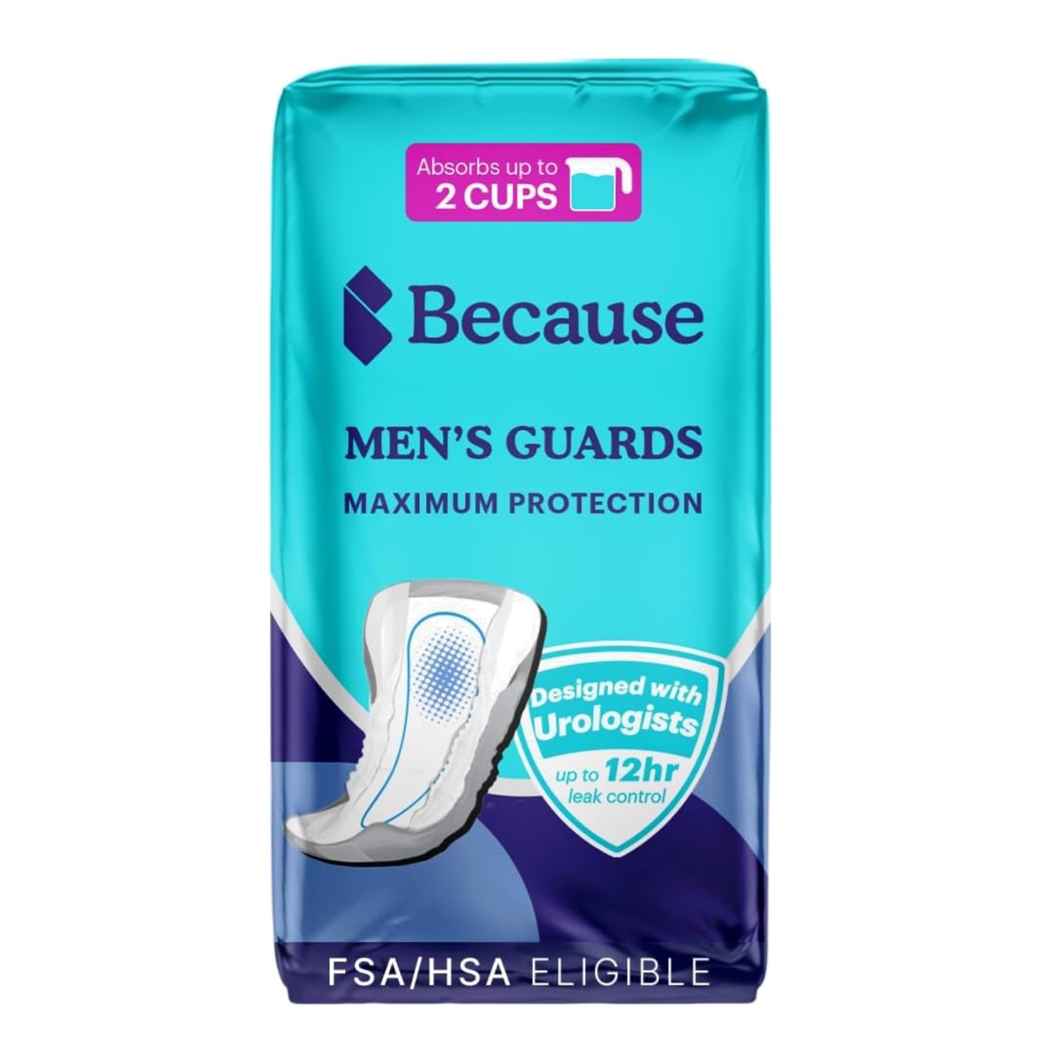 Men’s Guards – Odor Control & 2 Cups Absorbency – Eco-Friendly Pack