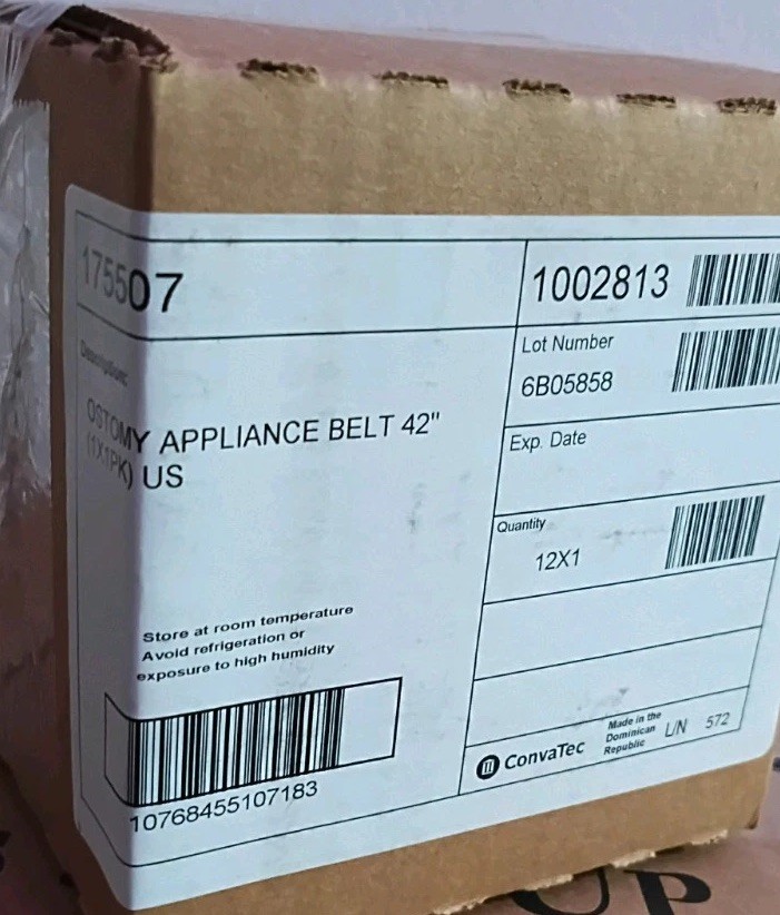 TODAY SPECIAL BRAND NEW CASE OF 12 CONVATEC Ostomy Appliance Belt Ref#175507