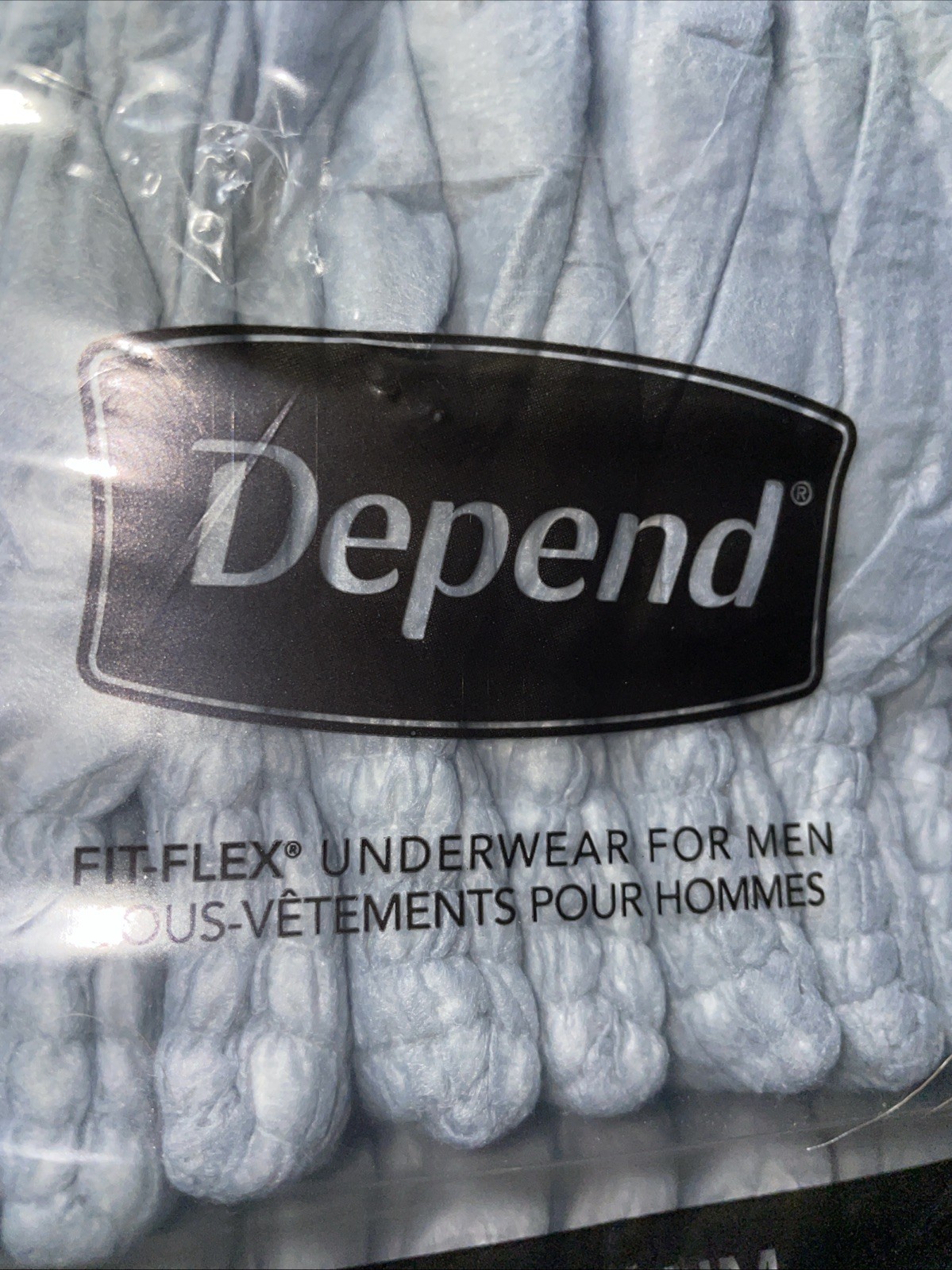 Depend Men XL Fit-Flex Underwear 34 Ct Maximum Absorbency Gray NEW Free Shipping
