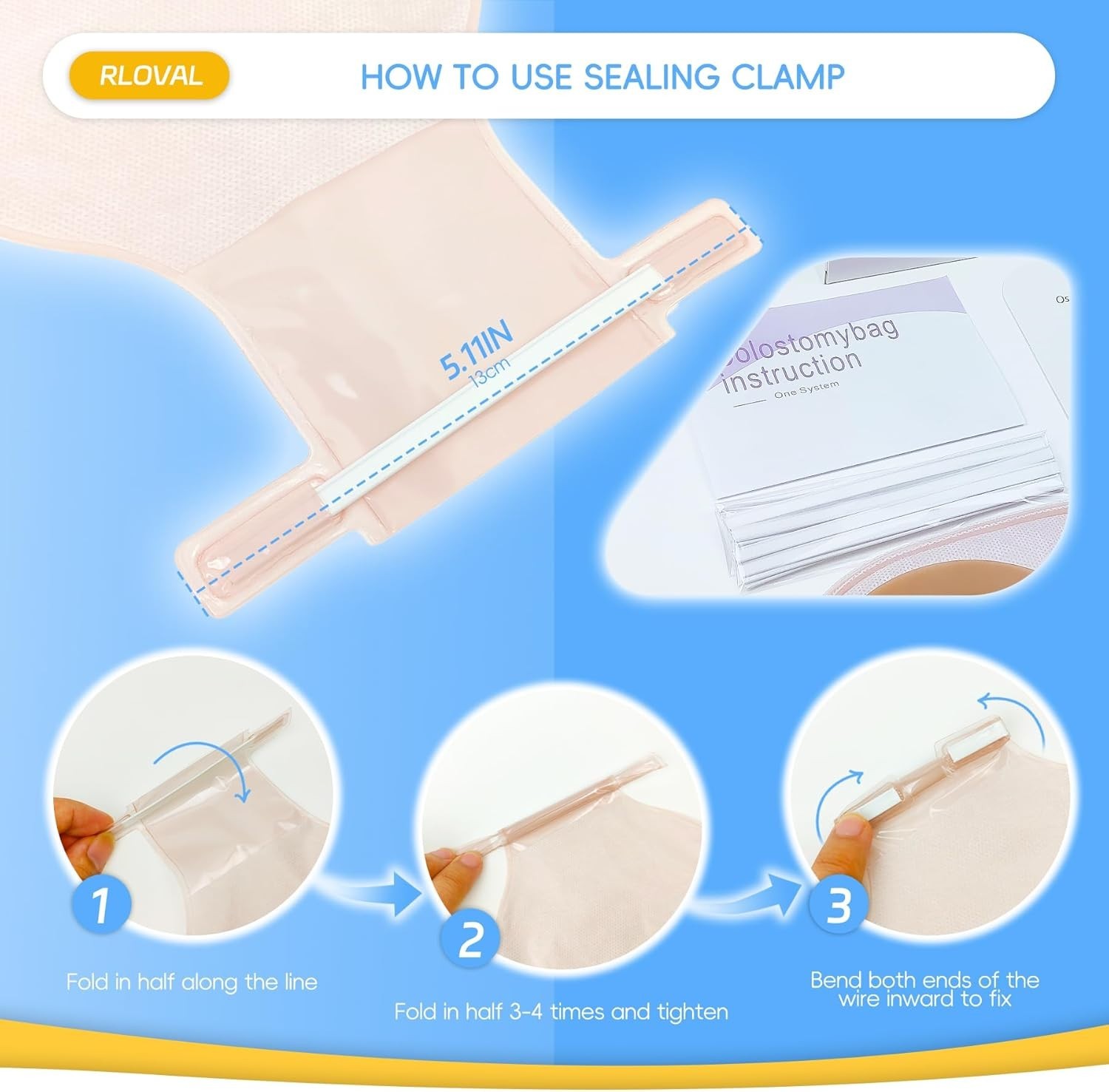 20 PCS Colostomy Bags, Ostomy Supplies, one Piece Drainable Pouches Thickened…