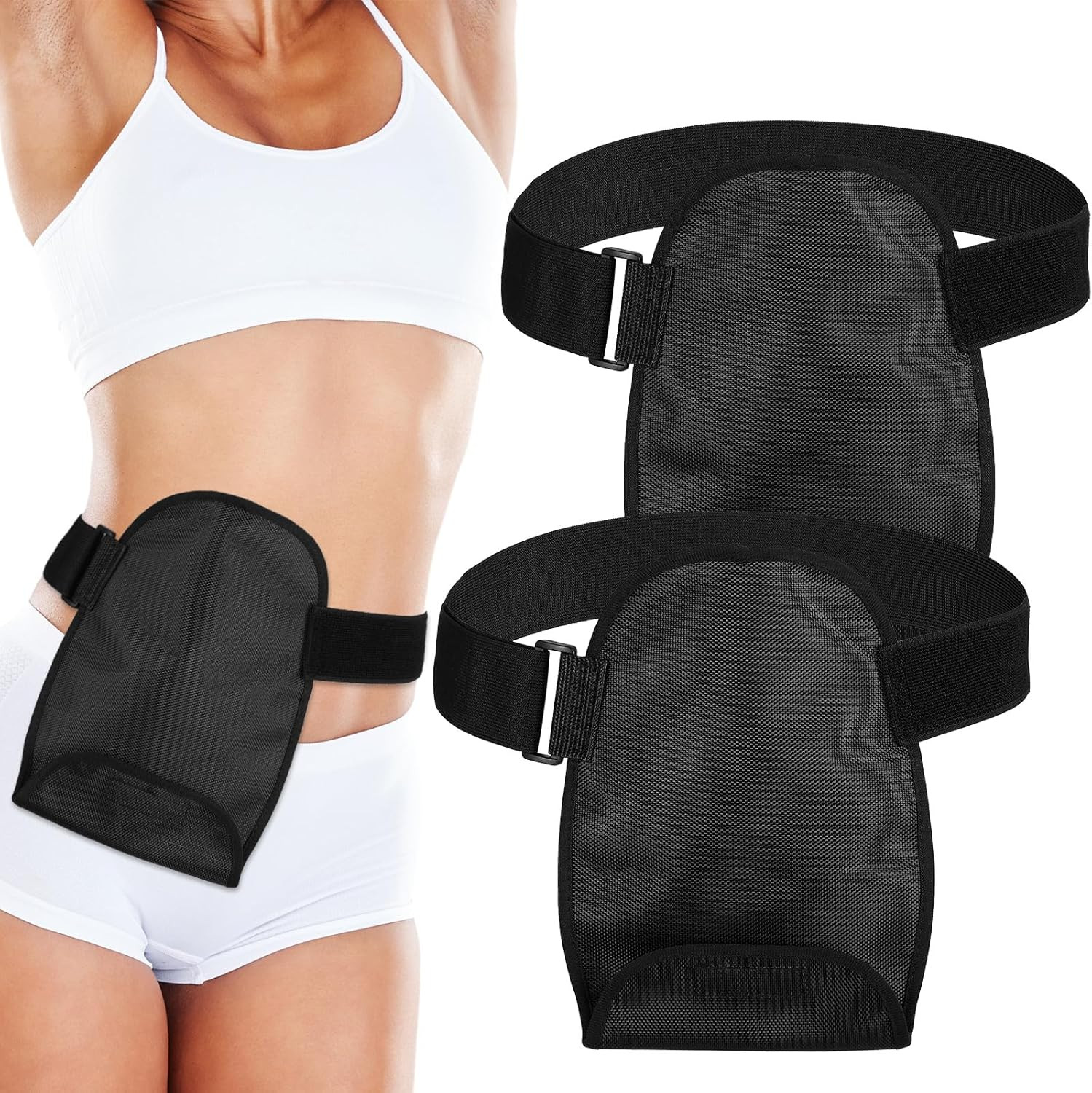 2 Pcs Ostomy Bag Covers with Adjustable Belt Waterproof Ostomy Shower Cover Univ