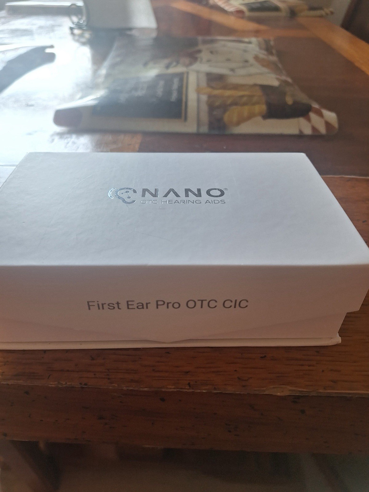 Nano First Ear Pro OTC CIC Hearing Aids Rechargeable Black w/ Charging Case