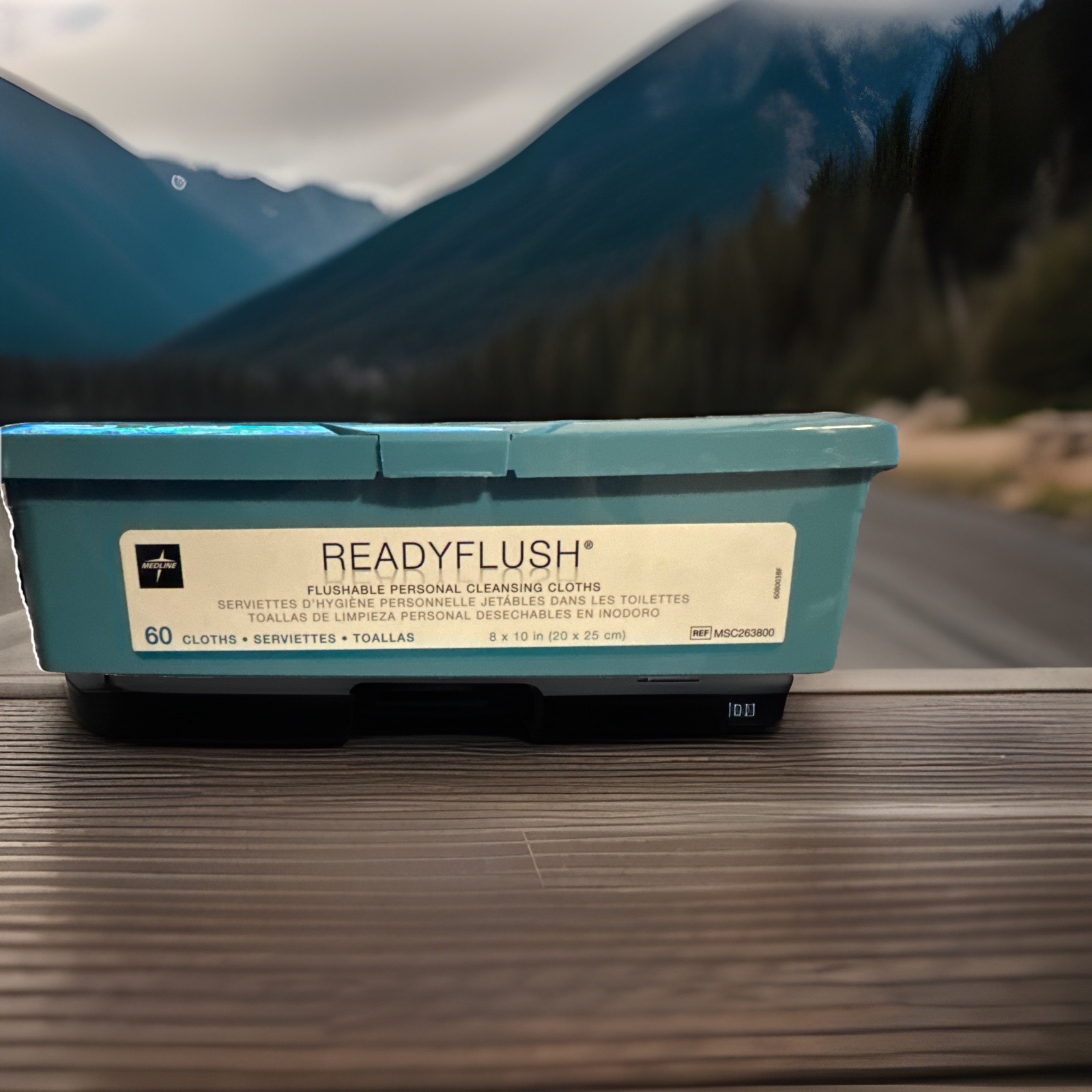 Medline ReadyFlush Flushable Wipes, 60 Count, Scented, Biodegradable