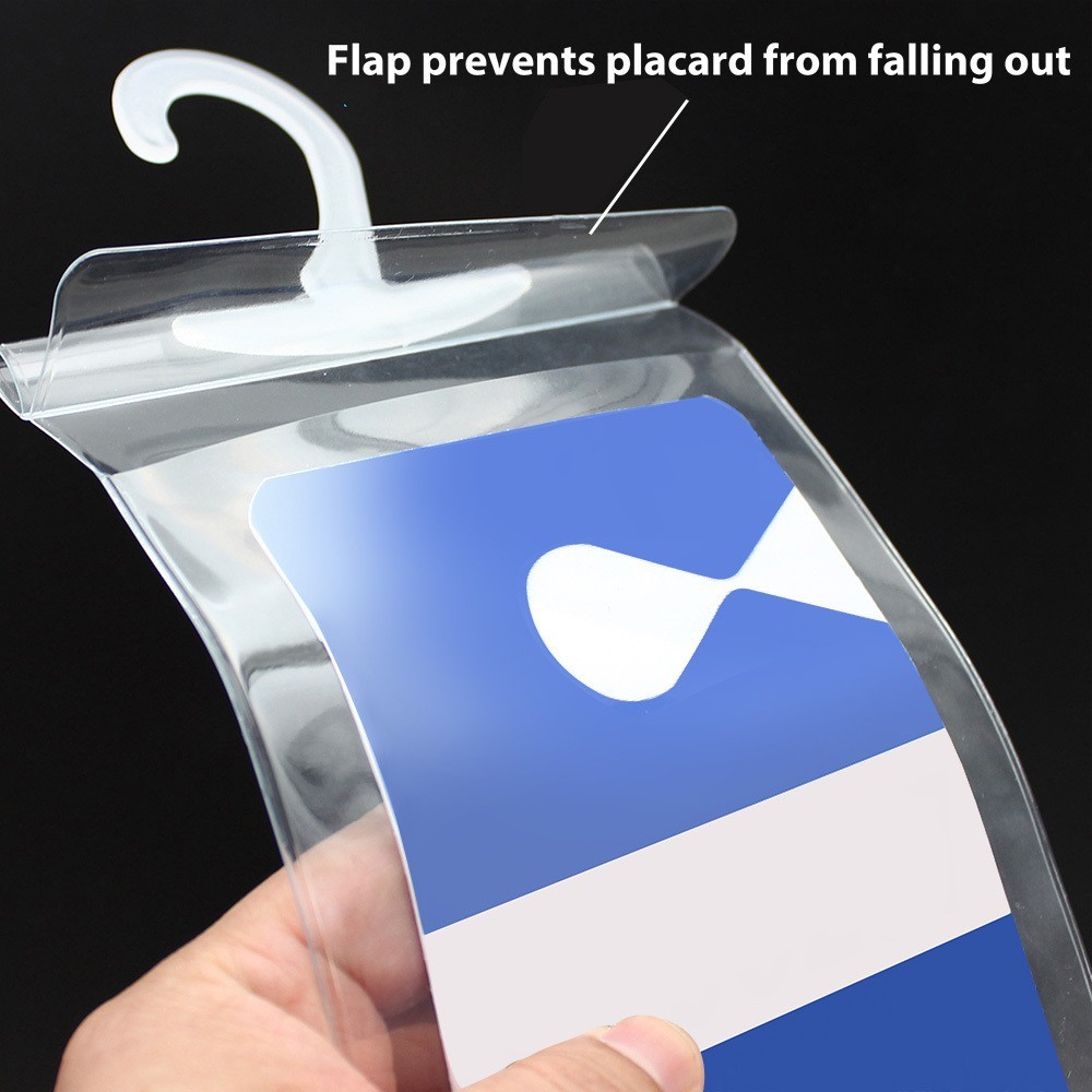 Handicap Parking Permit Holder Cover Pack of 2 Plastic Mirror Tag Hanger Sleeve