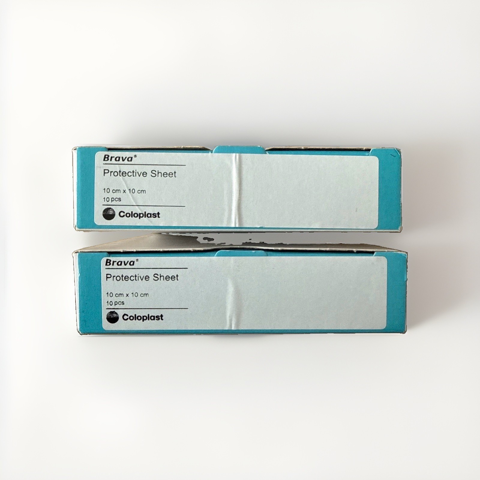 Lot of 2 Coloplast 032105 Brava Skin Barrier Protective Sheet 4 x 4in 10 per Box