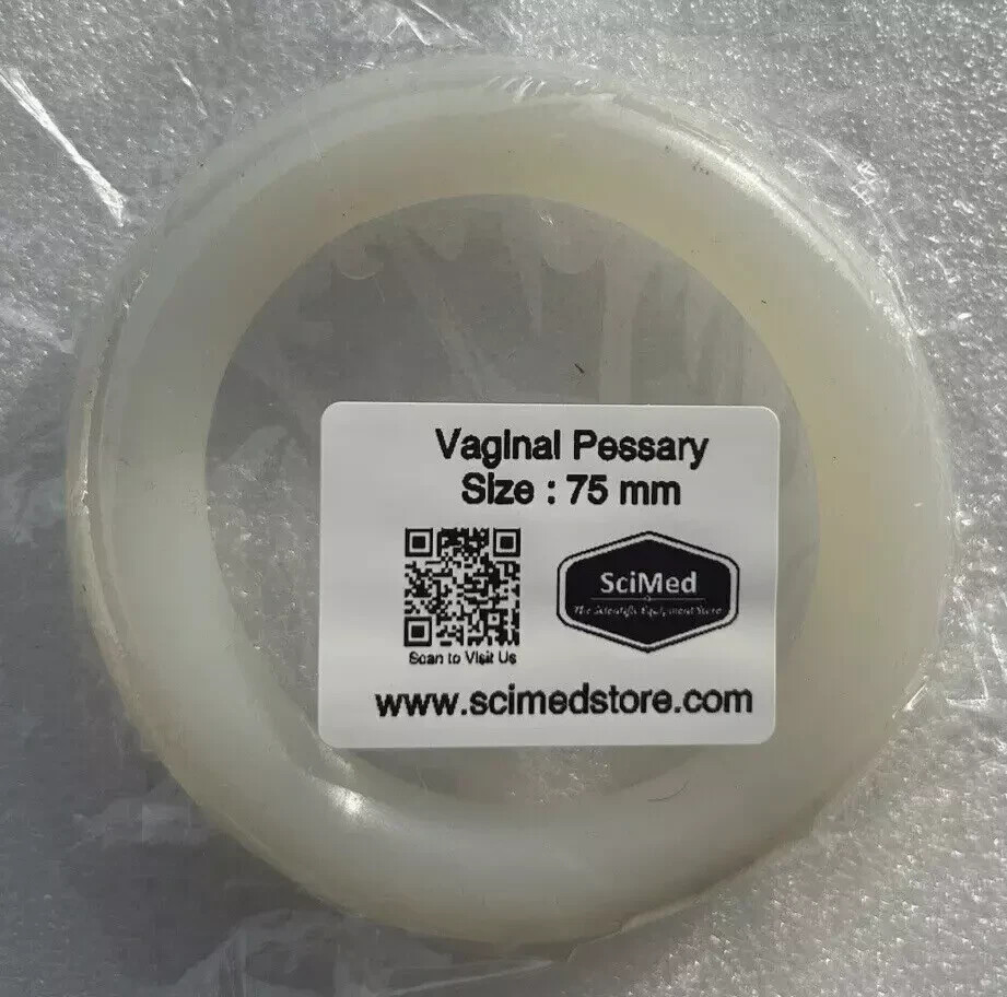 Size 75 mm Pessary Ring 100% Silicone Pelvic Organ Uterine Prolapse MADE IN USA