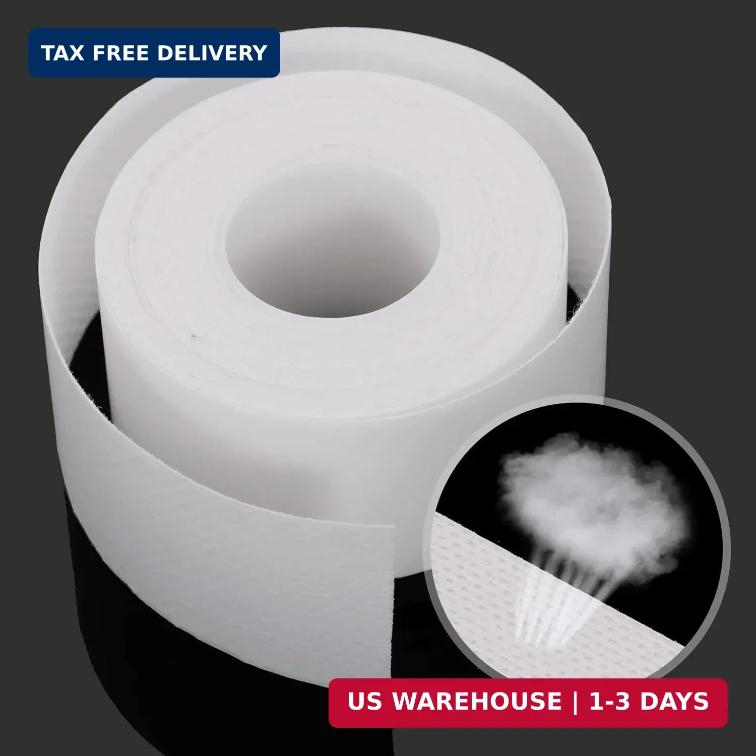 2 Roll Disposable Collar Protector Sweat Pads, Self-adhesive Collar Stays Shirt