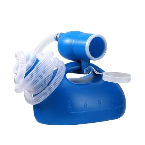 Male Urinal Bottle 68 OZ Portable Urinals Men 59 Inch Hose Odor Proof Cap