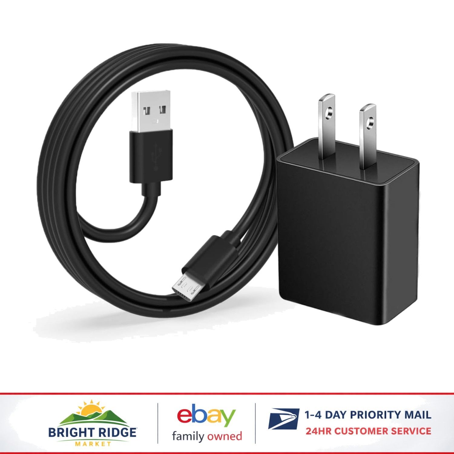 Durable Insulin Pump Charger Cord, 5ft Micro USB with Fast Charging Feature