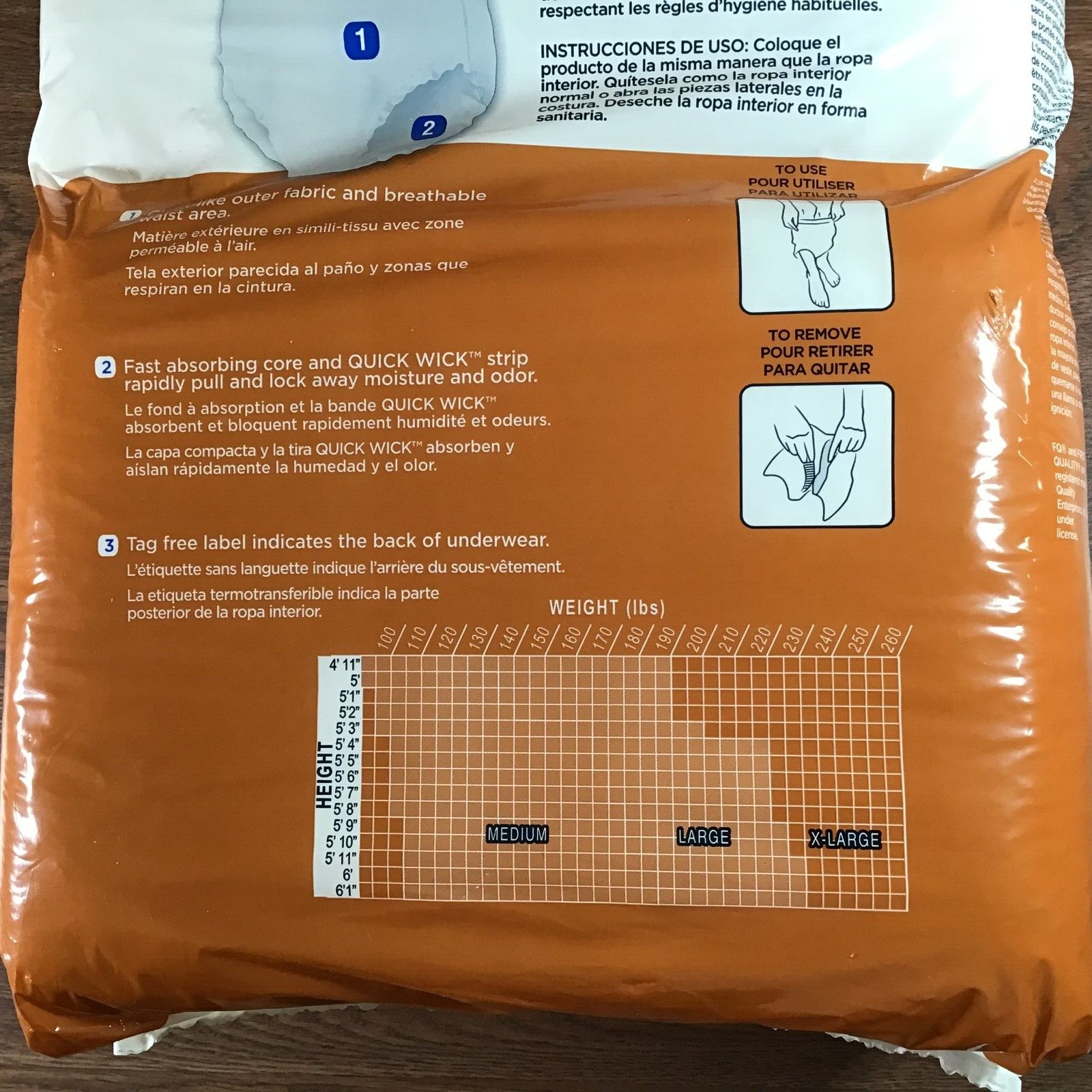 28-COUNT ProCare Protective Underwear X-Large New Sealed Bag Moderate to Maximum