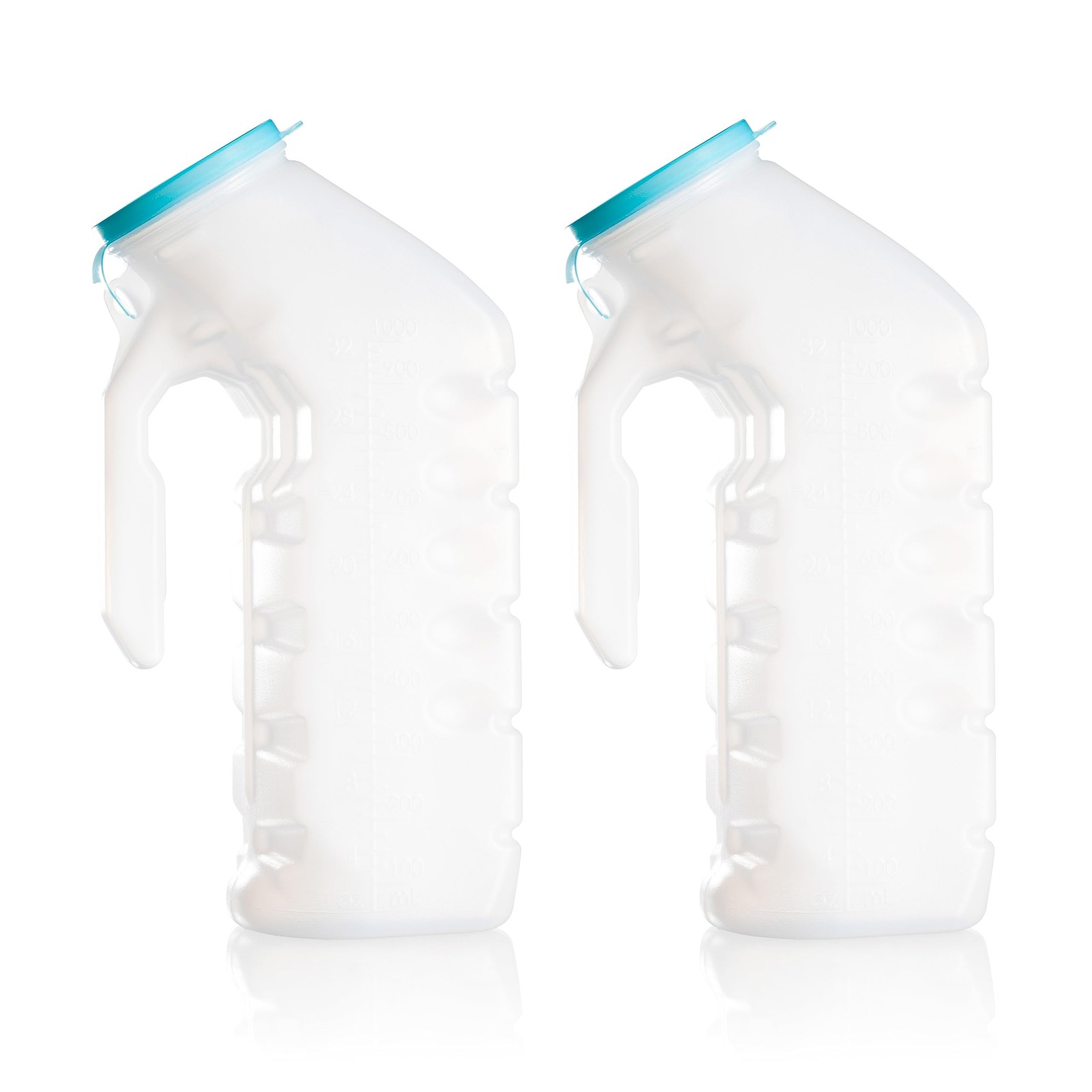 Urinals for Men 32 Oz Glow in the Dark Lid 2 Pack