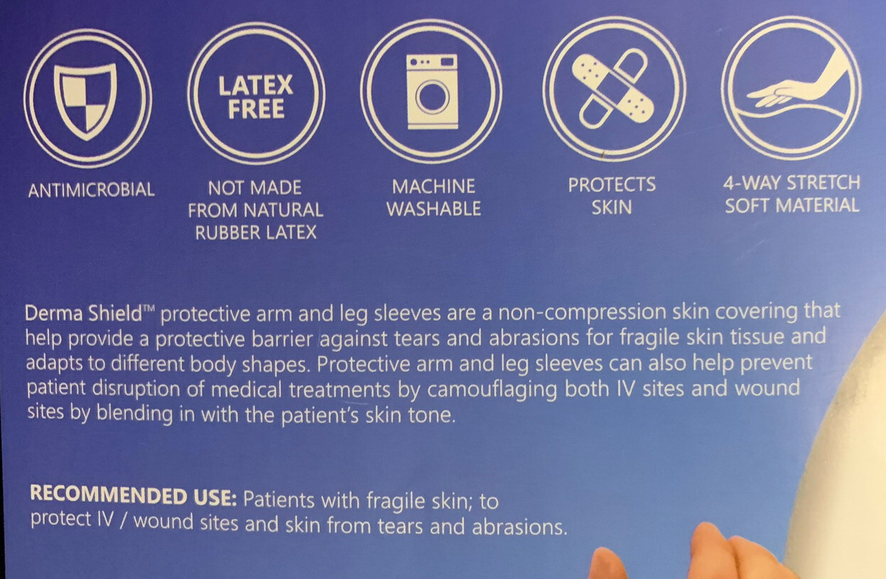 NYOrtho Derma Shield Wound Management Arm Sleeve Pair LARGE Latex Free NEW