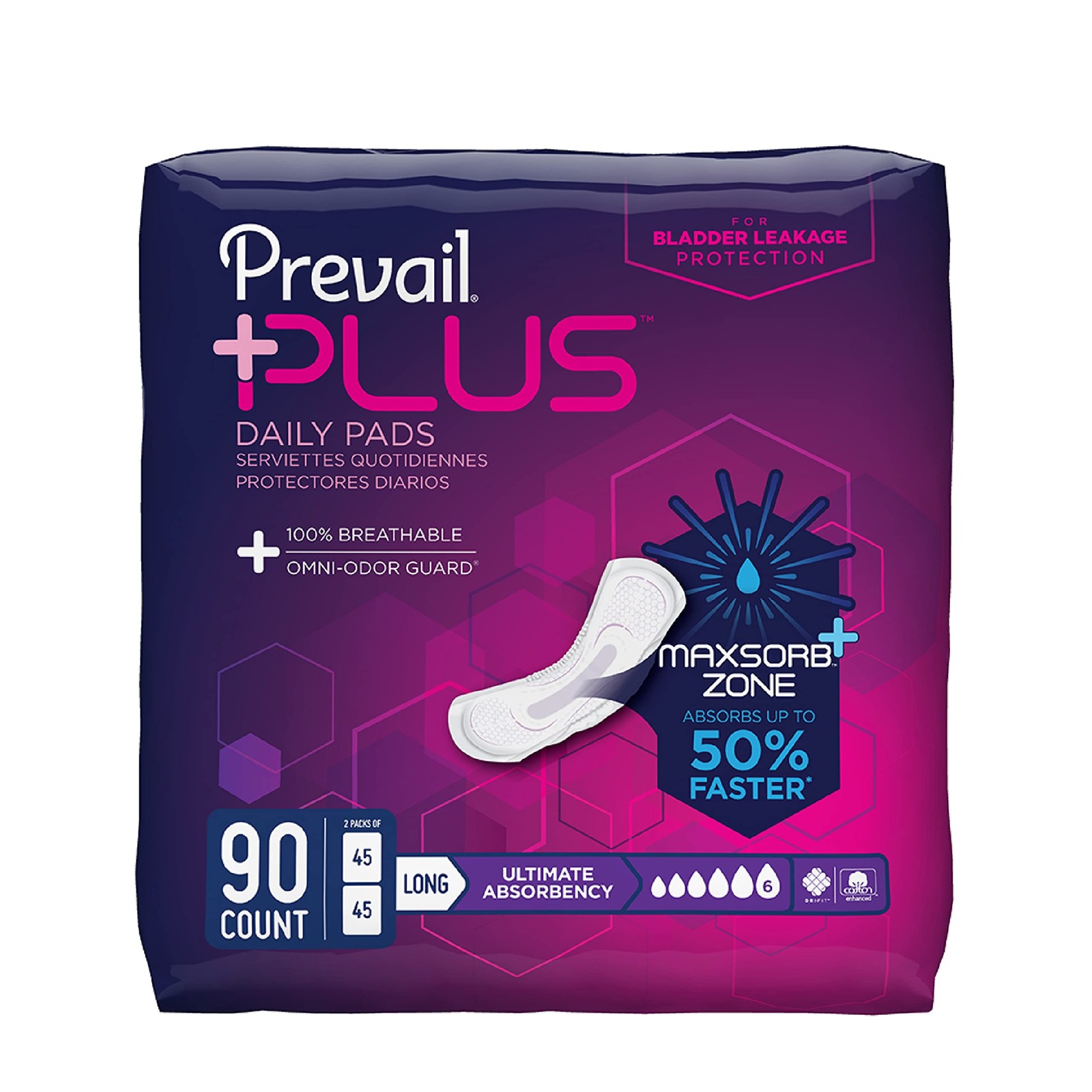 Plus | Long Length Incontinence Bladder Control Pads | Ultimate Absorbency | …