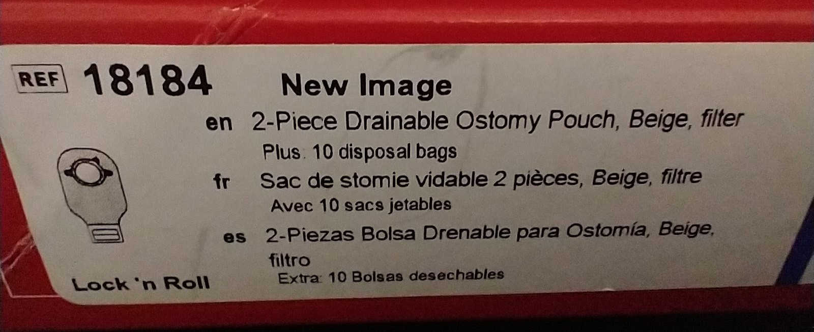 HOLLISTER 18184 NEW IMAGE 2 PC DRAINABLE OSTOMY POUCHES 2-3/4″ 70mm EXP 2030