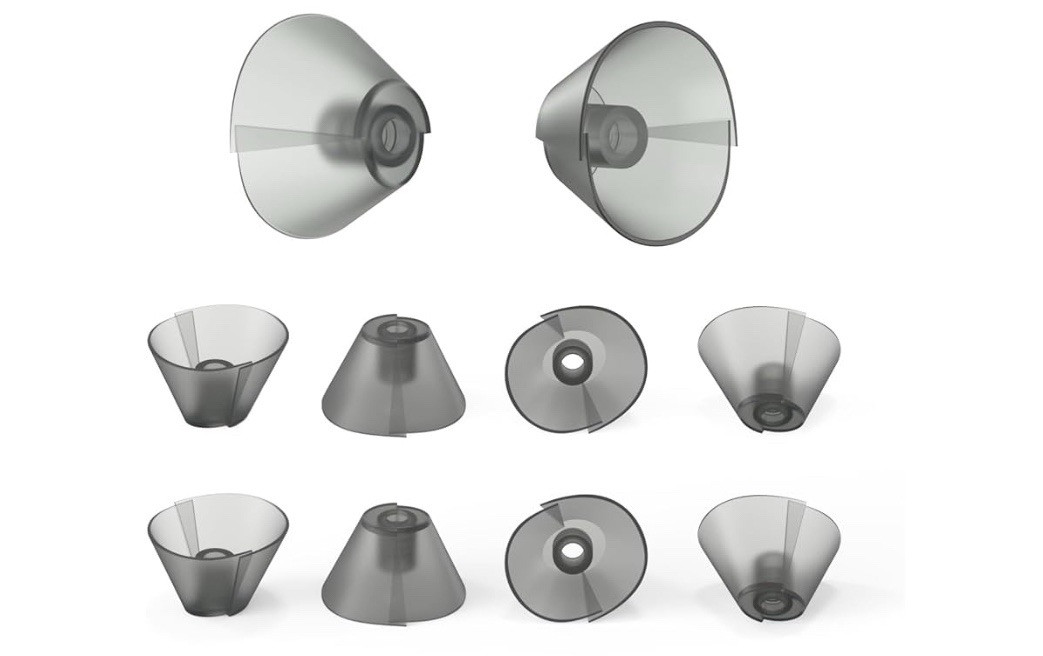 MEDCA Hearing aid Standard Receiver Tulip Domes (Pack of 10)