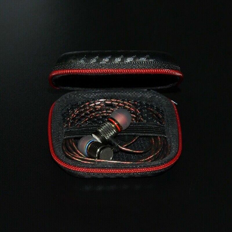 1X Storage Case Bag Box Zipper for Hearing Aids Earbuds hands free USA