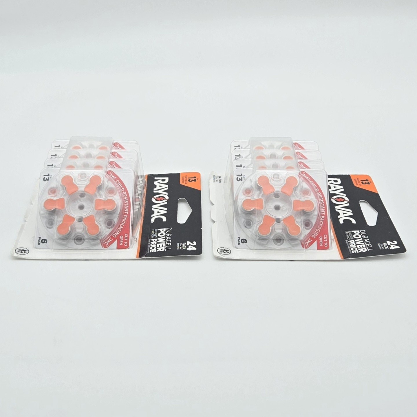 48 Rayovac Hearing Aid Batteries Size 13 New~Sealed Two 24 Packs Best By 10/2028