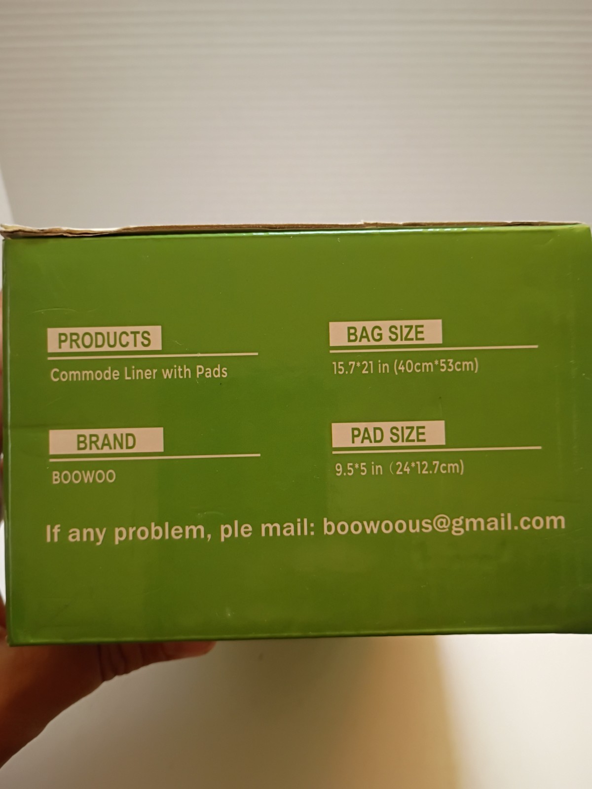 BOOWOO Bedside Commode Liners 50 Bags 50 Pads Scented Disposable
