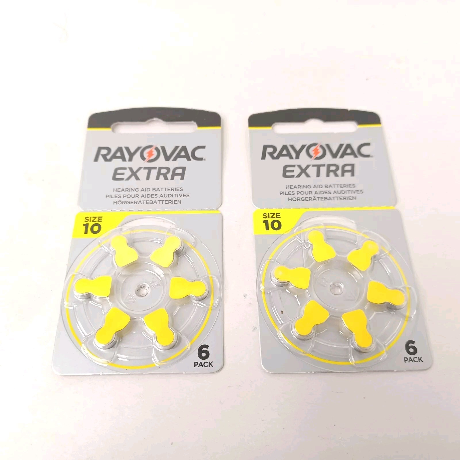 Rayovac Size 10 PR70 Hearing Aid Battery 2 Packs 12 Batteries