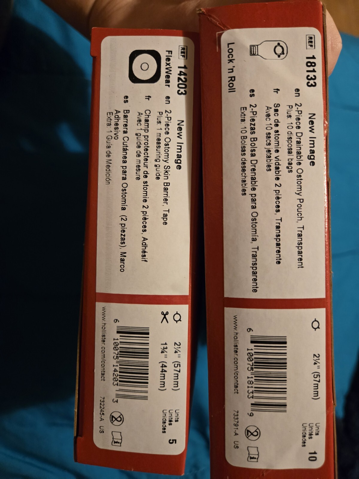 Hollister Ostomy 18133 Drainable Pouch Two Boxes of Ten Units – 20 Units