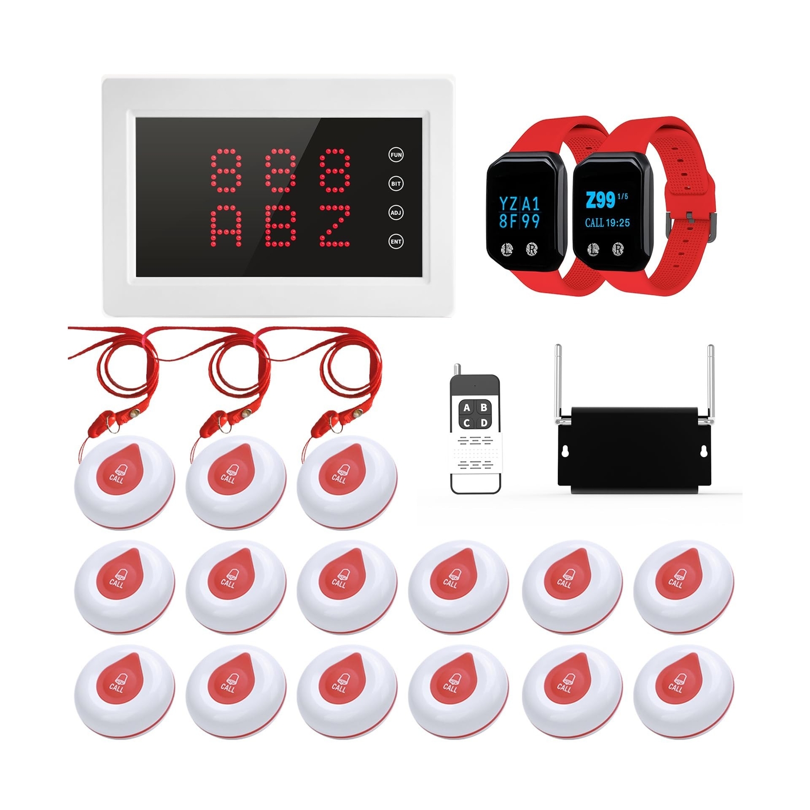 Caregiver Pager System Nursing Pagers Wireless Calling System with 1 Display …