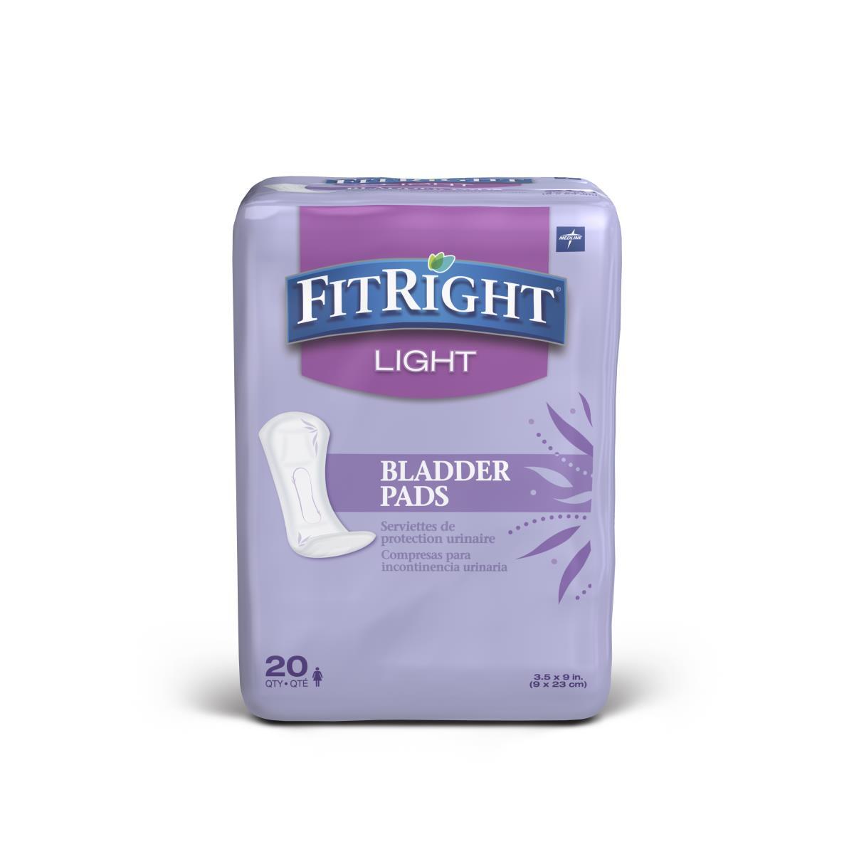 FitRight Bladder Control Pads Light 20 Each / Bag