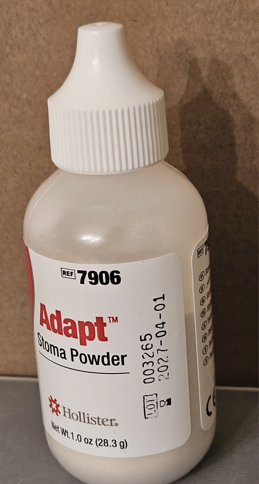 3 Boxes Hollister 7906 Puff 1oz Bottles Adapt Ostomy Stoma Powder EXP 2027-2028