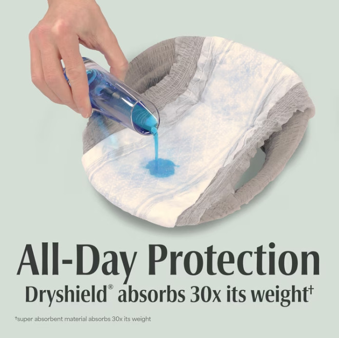 Depend Fresh Protection Incontinence Underwear for Men, Adult Diapers, S/M, 80Ct