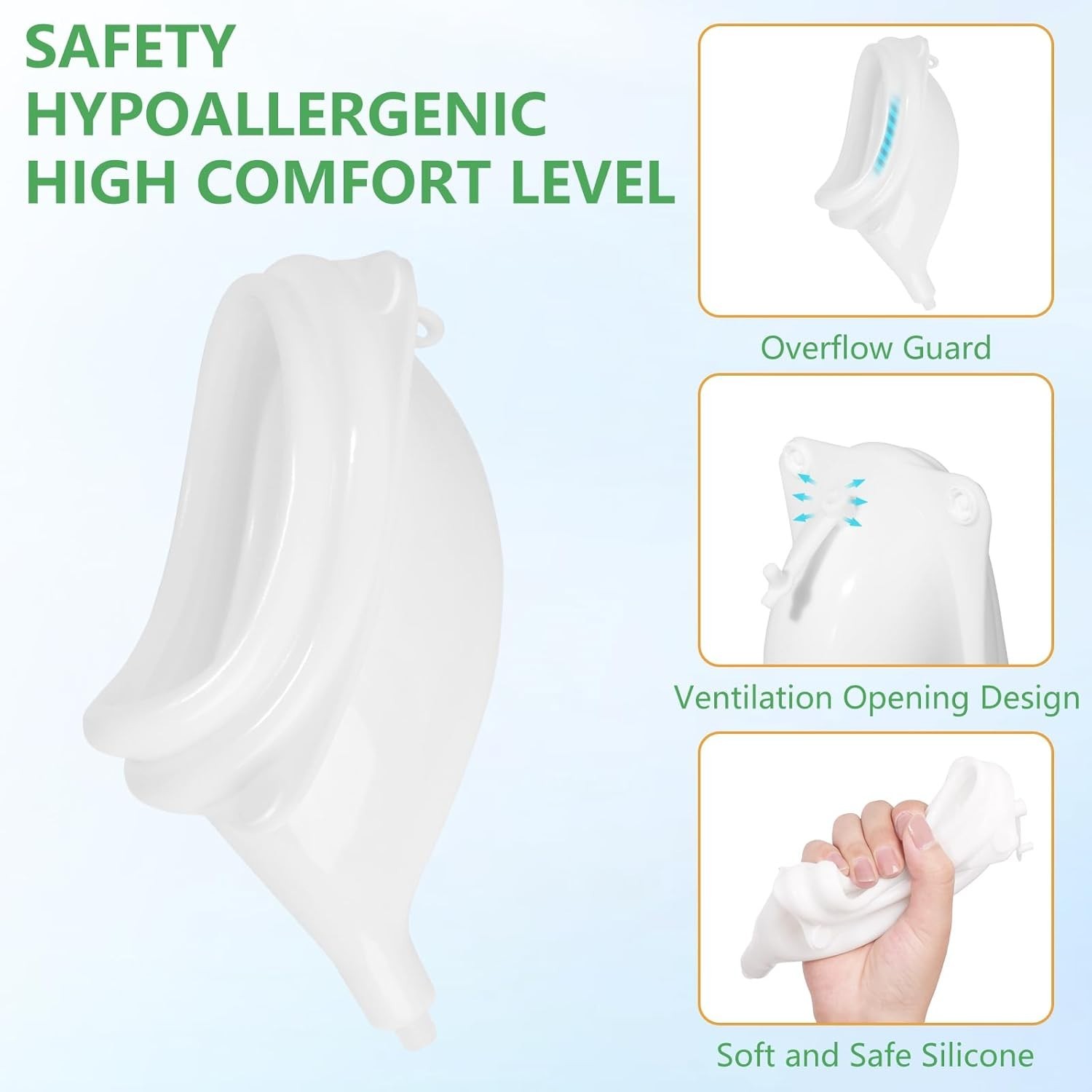 Urine Collection Bag for Men, Reusable Wearable Drainage Bag 2000ml+1000ml*2