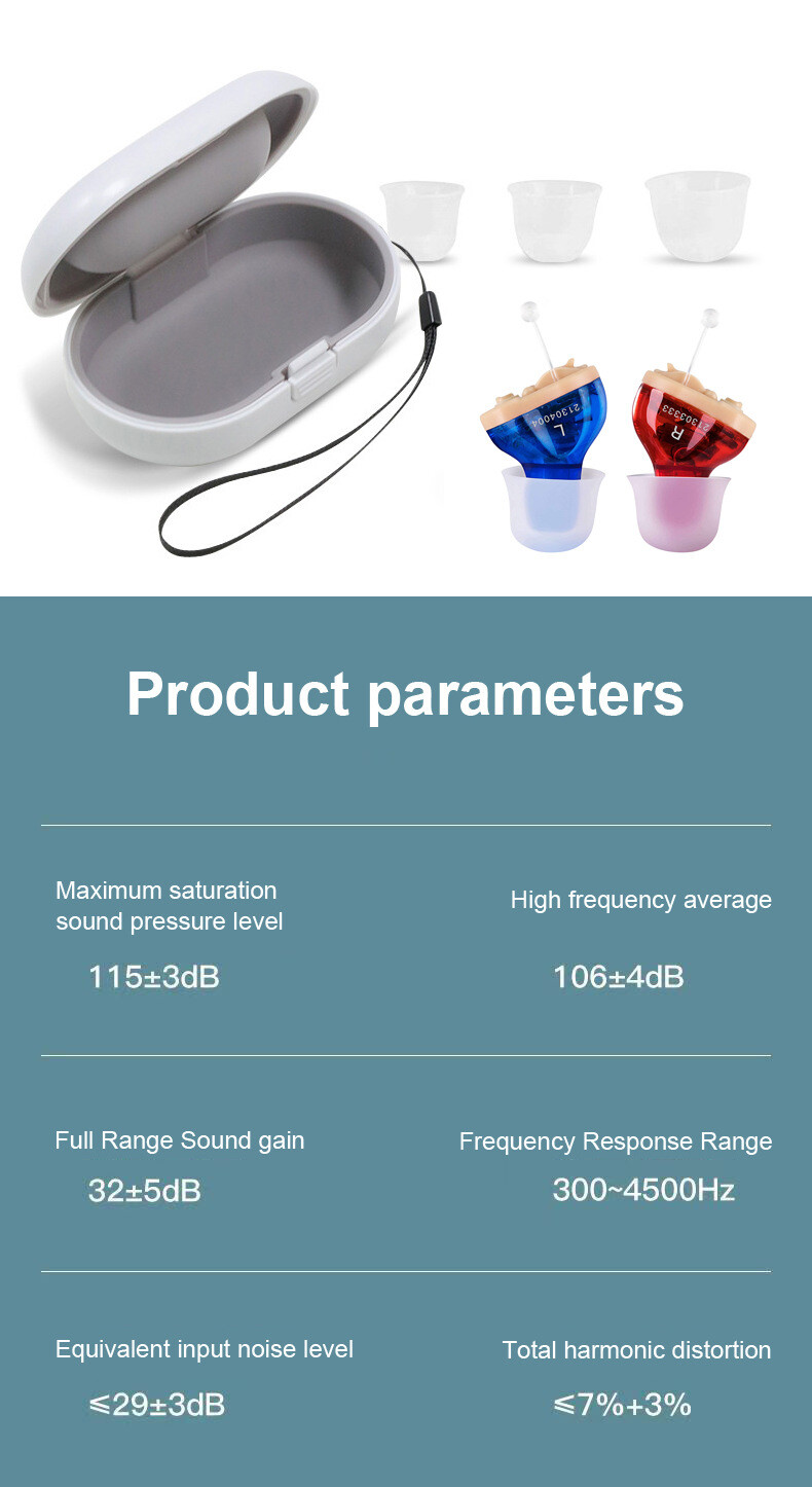 Digital Invisible Mini Hearing Aids InEar Elderly Sound Voice Amplifier Enhancer