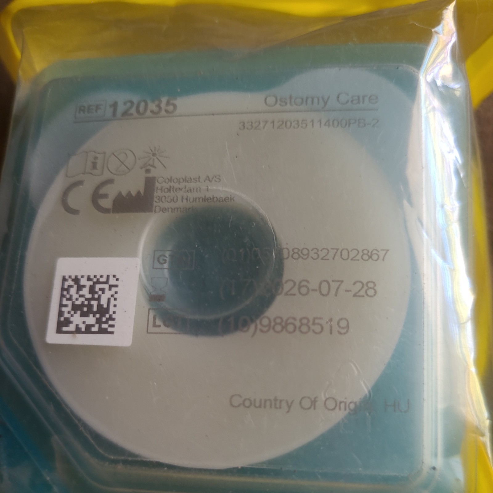 12035 Coloplast Moldable Standard WearSkin Barrier- Ring No Flange 8 count Exp