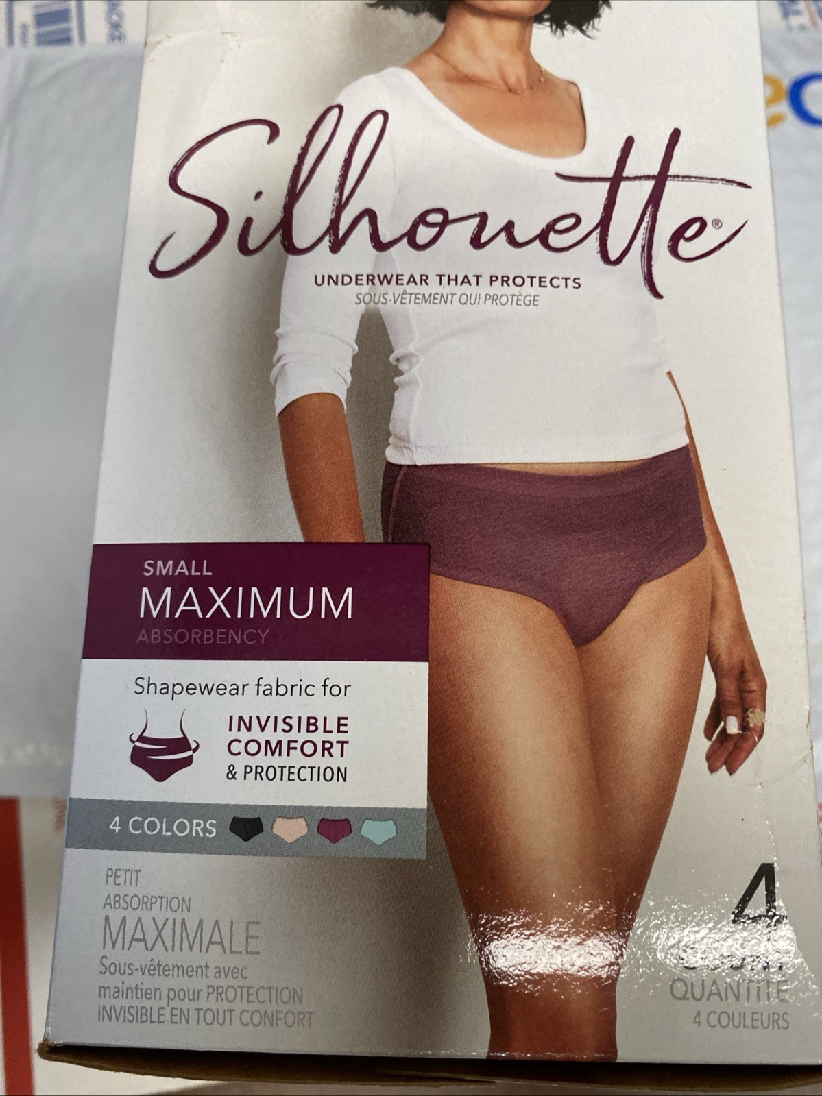 Depend Incontinence Postpartum Underwear Women Pink/Black/Teal/Berry Small
