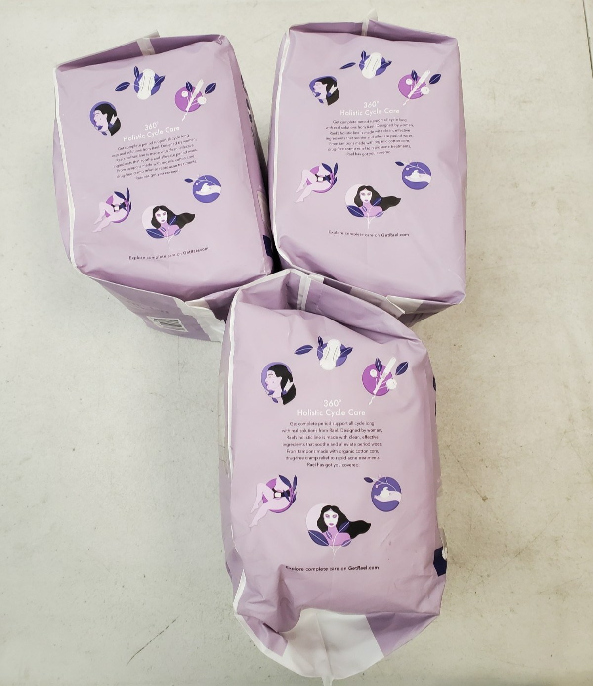 3 Packs of 5: Rael Organic Cotton Period Underwear Disposable *L/XL* (3069) 8C