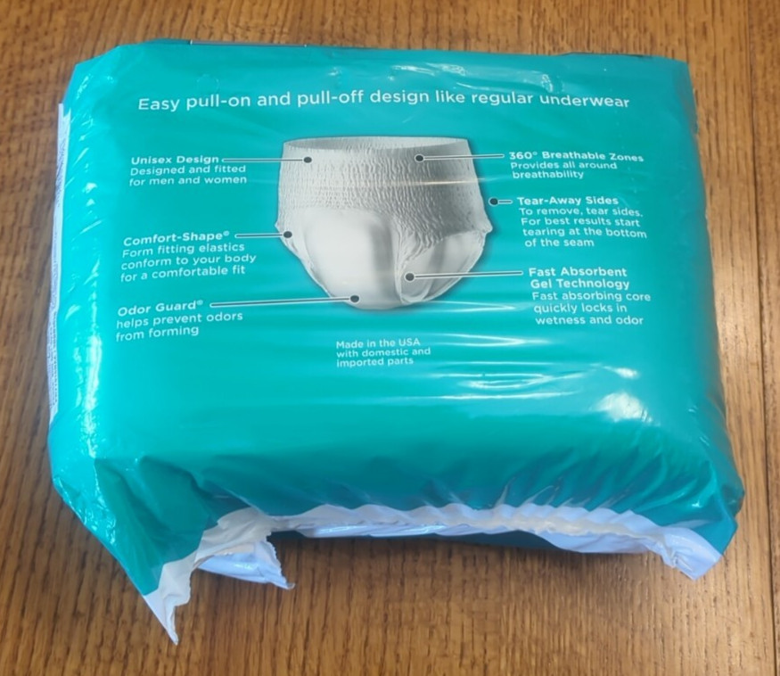 Rely Incontinence Briefs Maximum Underwear 20 Pack Small Size 20″ To 34″ Waist