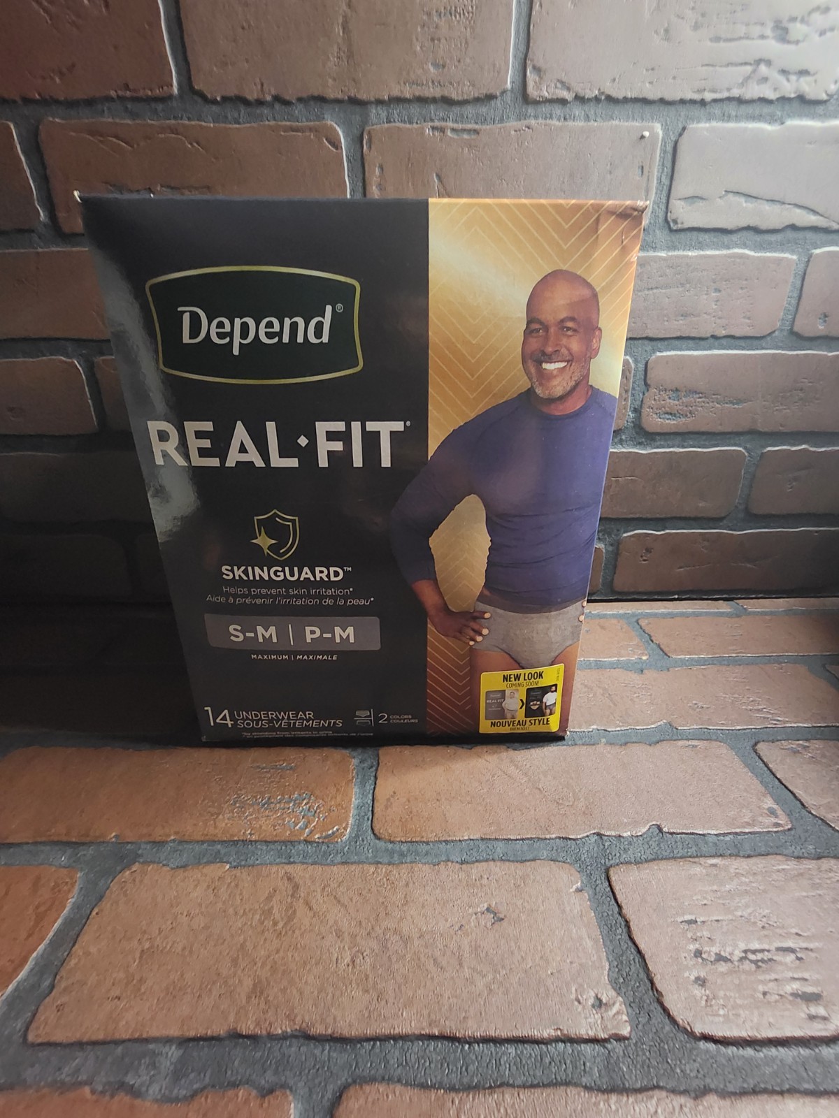 14 Count Depend S/M Discreet Men’s Real Fit Underwear Maximum Absorbency