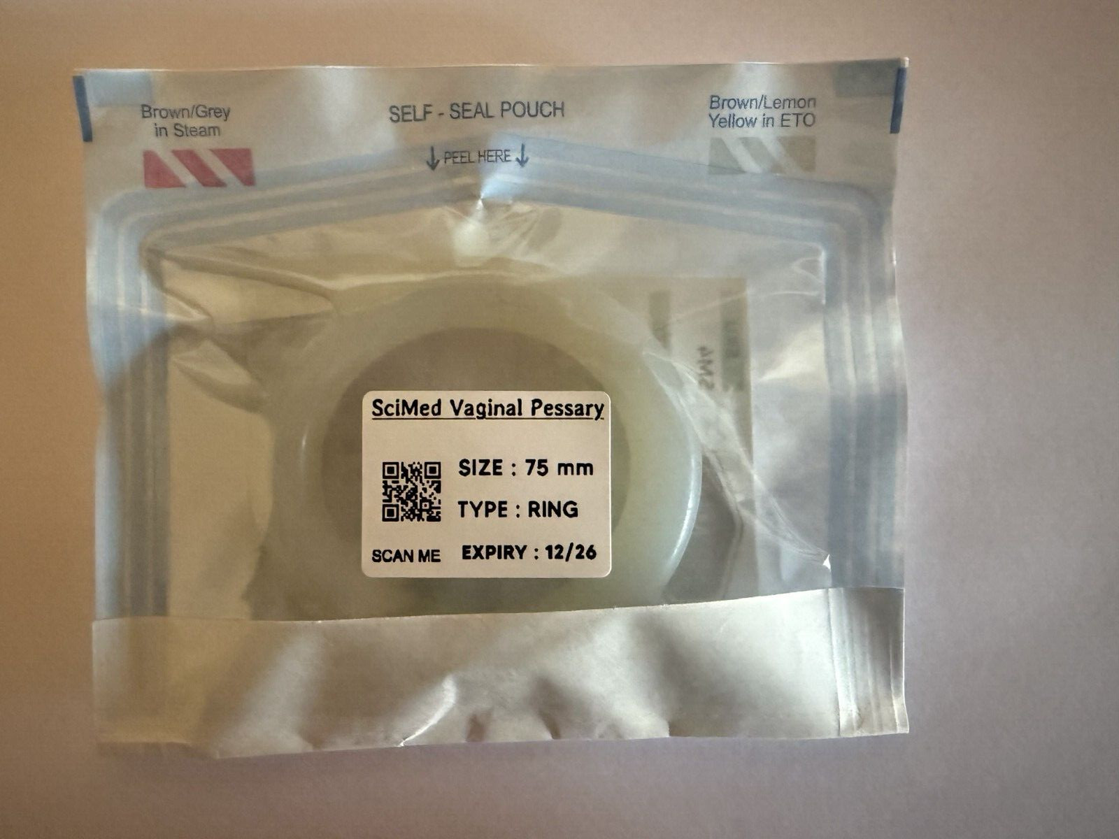STERLIZED Pessary Ring 2.25 INCH Utrine Prolapse 100% Silicone 3 DAY DELIVERY