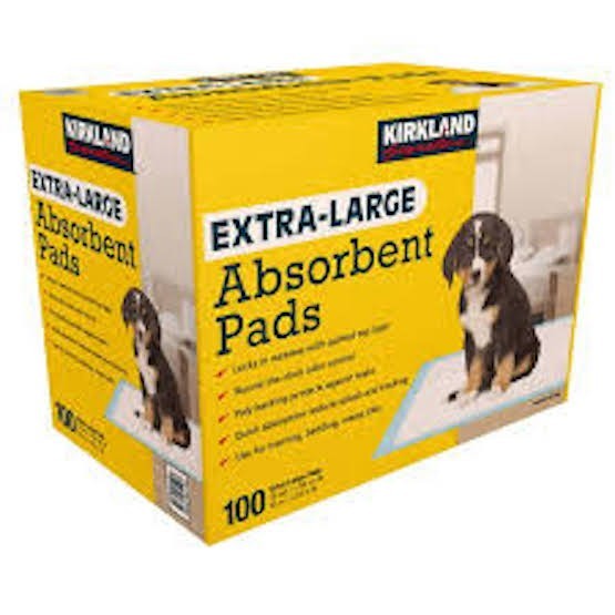 Kirkland Signature Extra-Large Absorbent Pads, 30 in L X 23 in W, 100-count. NIB