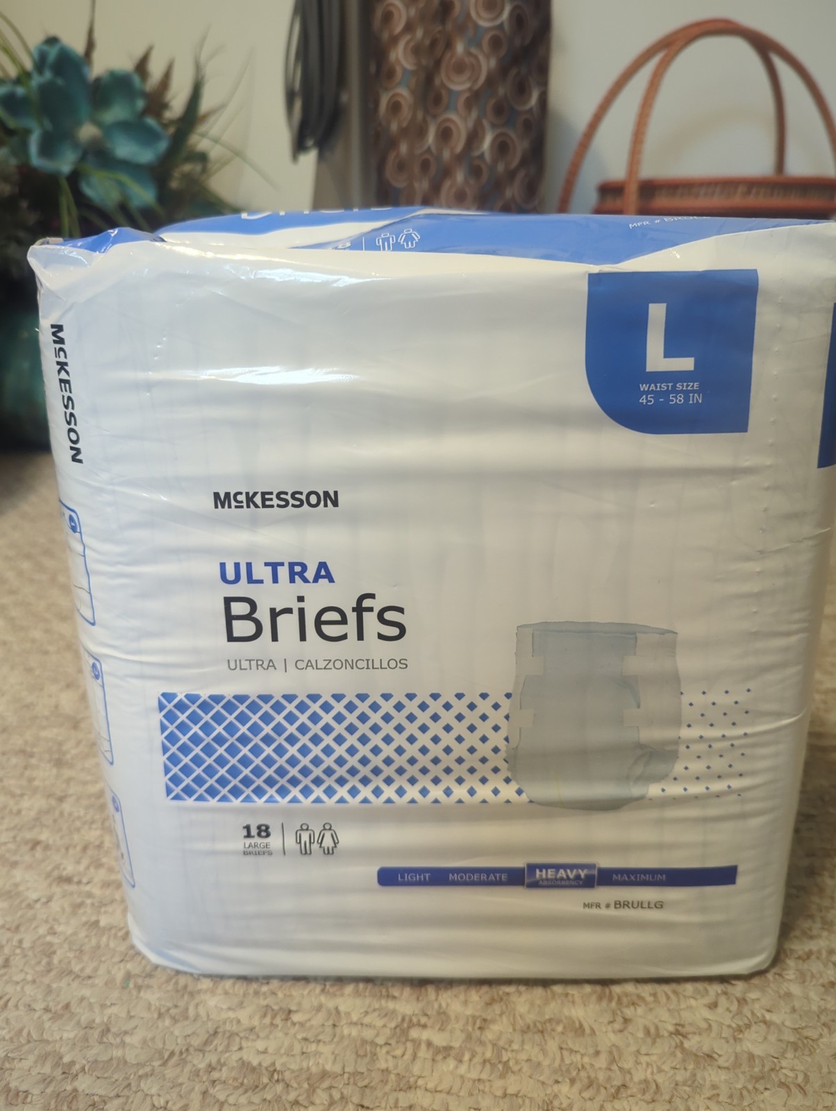 McKesson Ultra Large Disposable Diapers – 18 Pack (Heavy)