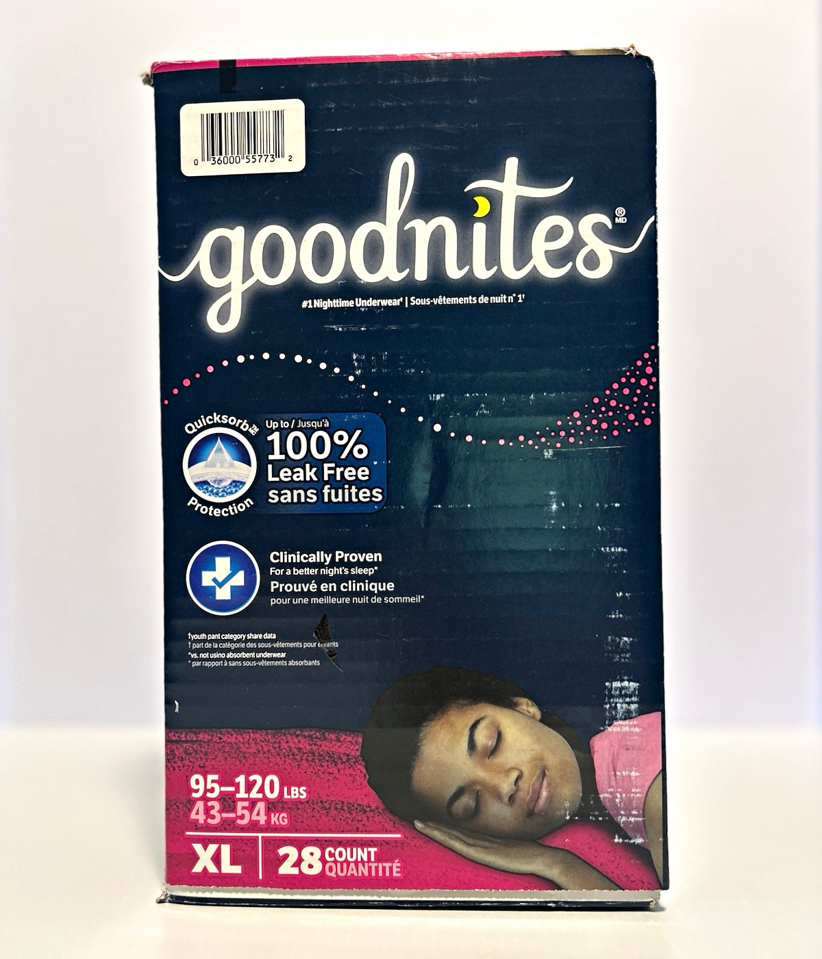 GoodNites Overnight Incontinence Pants XL, 28 Count, Disposable, Unisex Kids