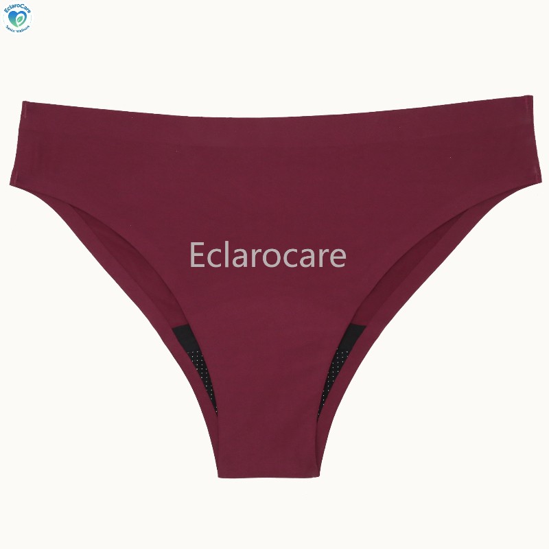 2pcs Women’s Low-Rise Menstrual Underwear: 4-Layer Leak Printed Breathable